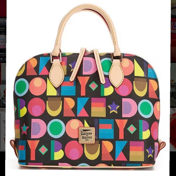 NEW! Dooney & Bourke
Art Deco Zip Satchel Bag - Picture 8 of 14